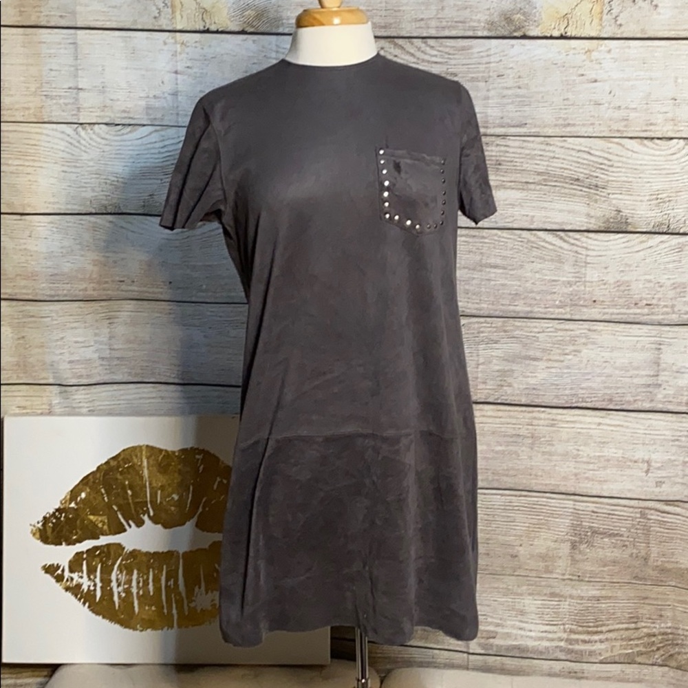 🌎Charcoal Suedette Dress🌎